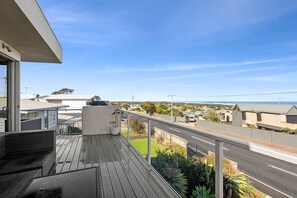 Take in the vista from the ocean-view deck