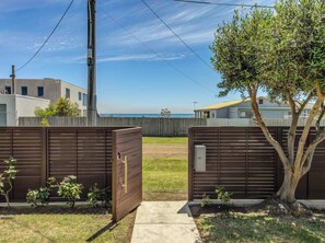 Bay view from the garden gate and front living room
