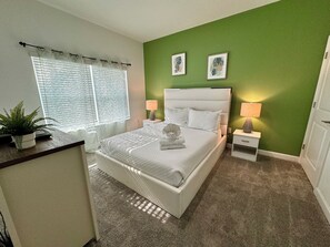 White themed bedroom will make you feel at home