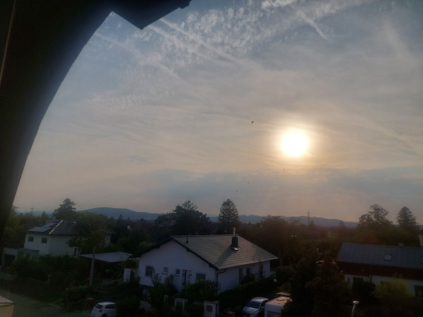 Blick von der Unterkunft