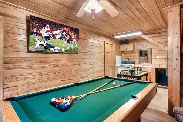 Challenge friends and family to a game of billiards in our fun-filled gaming room, where excitement and entertainment await