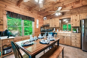 Cook up a storm in our fully equipped kitchen, where every meal becomes a culinary adventure