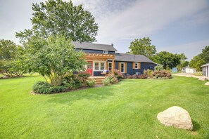 Property Exterior | 2-Story Main House w/ Single-Story Bunkhouse