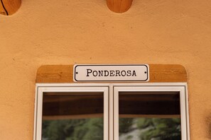 Porch sign.