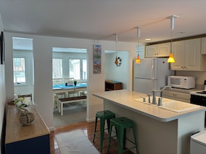 Kitchen and dining area