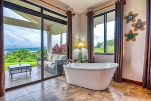 Enjoy a hot bath after a full day of adventure overlooking the beautiful views in every direction.