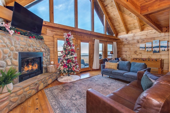 Cozy up by the fireplace and stream all your favorites!