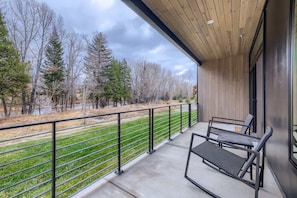 Patio with seating