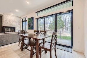 Dining table with seating for 6