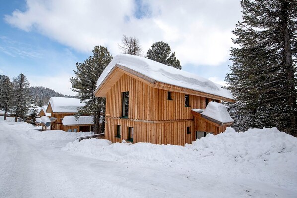 Außenseite Ferienhaus [Winter]