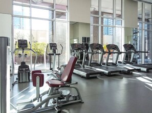 Fitness Studio: Energize your vacation with state-of-the-art equipment and stunning views!