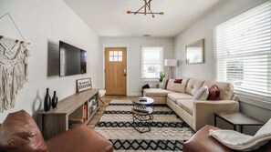 Cozy living room perfect for unwinding with your favorite shows or a movie night!