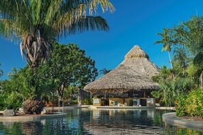 Swim up bar