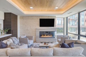 The perfect place for cozy movie nights.