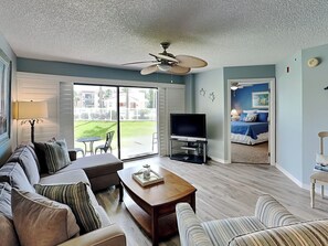 Living Room with Patio Access