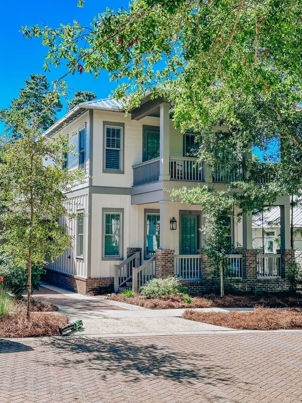 Front View facing neighborhood street