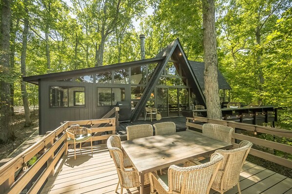 Spacious deck