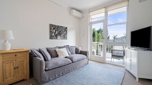 Living room with flat screen TV
