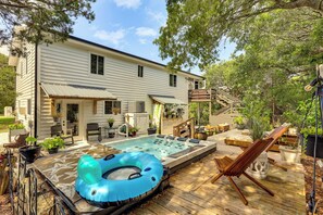 Private Backyard | Hot Tub | Gas & Charcoal Grills | Dining Area
