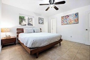 Bedroom 2 with Queen bed, and TV