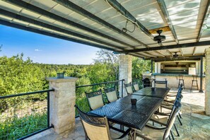 Private pool with outdoor Cabana | Dining and ample seating