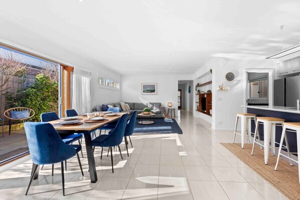 Modern, coastal, relaxed and perfect for the WHOLE family including your furry friends!