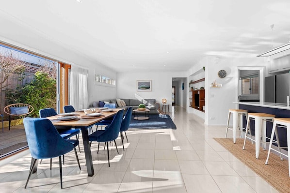 Modern, coastal, relaxed and perfect for the WHOLE family including your furry friends!