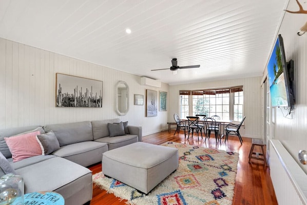 Spacious, light, open plan living