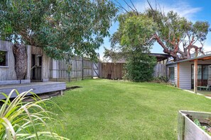 Room for the entire family including up to 2 dogs, outside only with a large fully fenced yard.