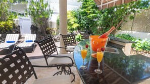 Perfect spot for al fresco dining or casual gatherings