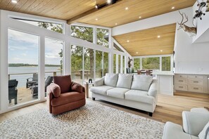 Lake views from living area