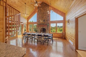 This stunning sunlit space with its soaring ceilings is sure to captivate you.