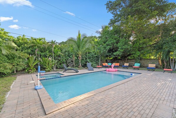 Stunning pool view.