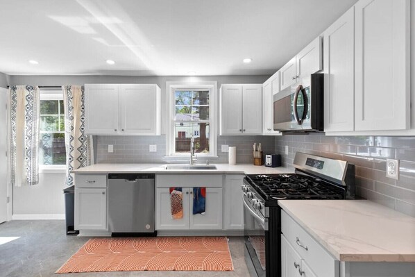 Kitchen with updated appliances
