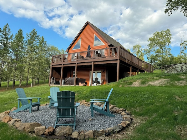 House from the firepit.