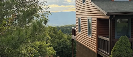Exterior view over firepit.
