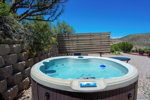 Private hot tub, professionally maintained