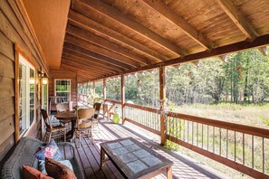 Covered Deck | Outdoor Seating | Gas Grill