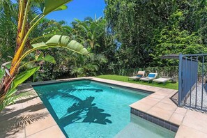 Private backyard pool