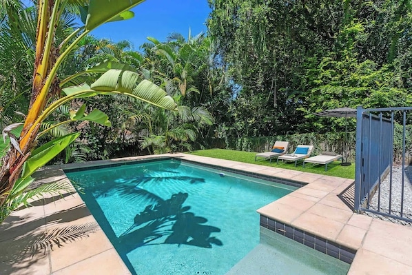 Private backyard pool