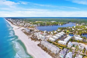 Aerial View of Beachside Villas