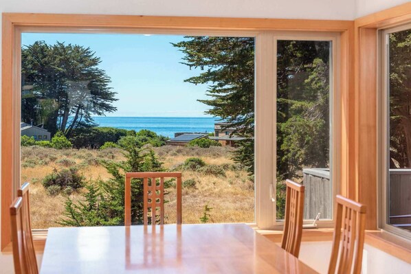 View from dining area