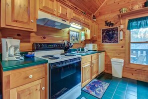 Kitchen stocked with all utensils you need to cook!