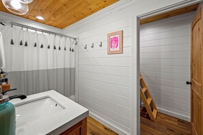 The Primary Bathroom is shared with the bunk room. Enter from either room. 