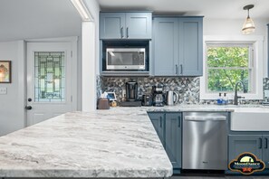 Sparkling new kitchen