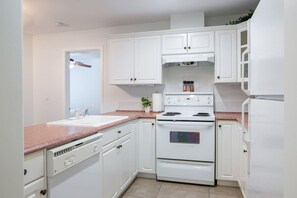Whip up a delicious meal in our fully stocked kitchen.