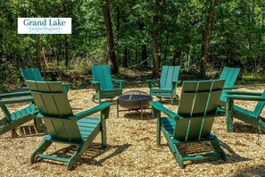 Fire Pit with chairs for a great relaxing evening