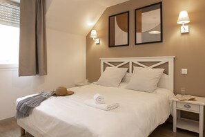 Drift to sleep in a comfortable bed after a wonderful day outside.