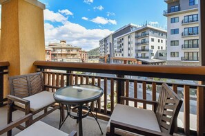 Private balcony with outdoor seating