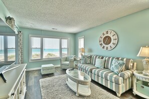 Living room with beautiful ocean view
